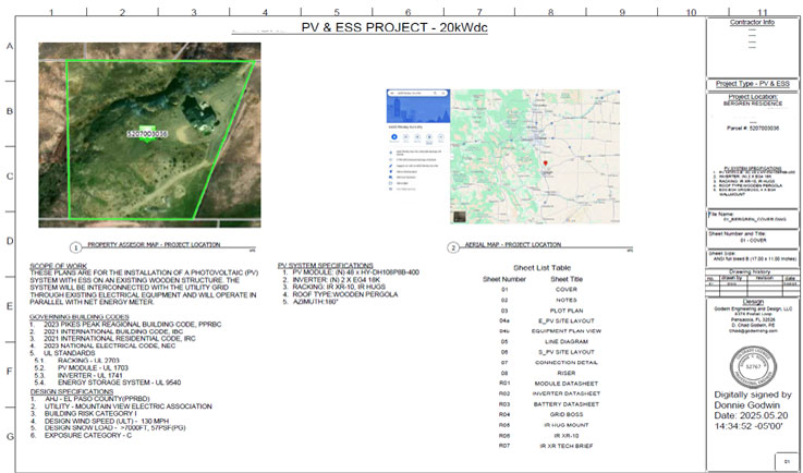 Solar and Electrical engineering Plan Sets Home 2 Solar
